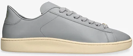 Mens Grey Royco 2 Leather Low-Top Trainers Eur 41 / 7 Uk Men