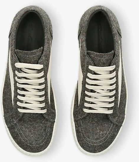 Mens Grey Vintage Woven Low-Top Trainers Eur 44 / 10 Uk Men - Image 2
