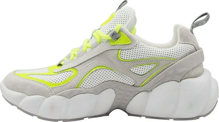 Men's Grey / White Luft Collection Leather Low Top Sneaker (41 EU / 8 US) - Image 3