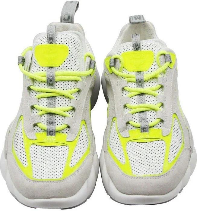 Men's Grey / White Luft Collection Leather Low Top Sneaker (41 EU / 8 US) - Image 4