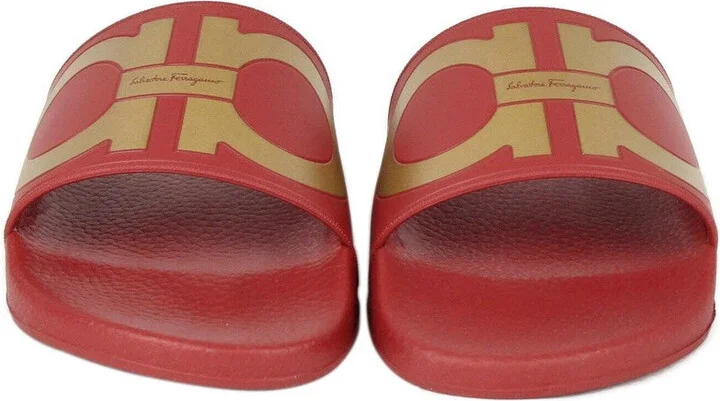 Men's Groove Red Rubber Sandal - Image 3