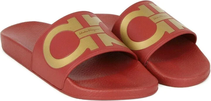 Men's Groove Red Rubber Sandal - Image 4