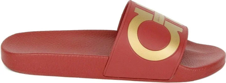 Men's Groove Red Rubber Sandal - Image 6