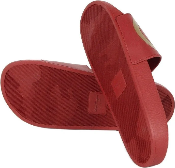Men's Groove Red Rubber Sandal - Image 8