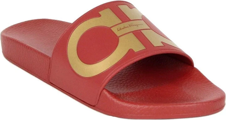 Men's Groove Red Rubber Sandal