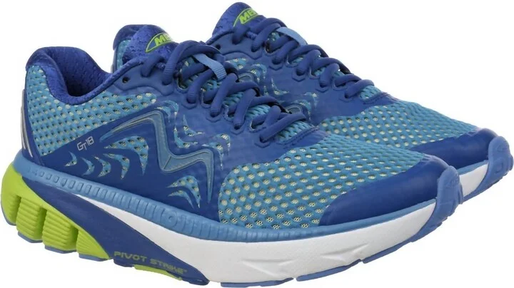 Men's Gt 18 Running Shoes In Navy Blue/lemon Green