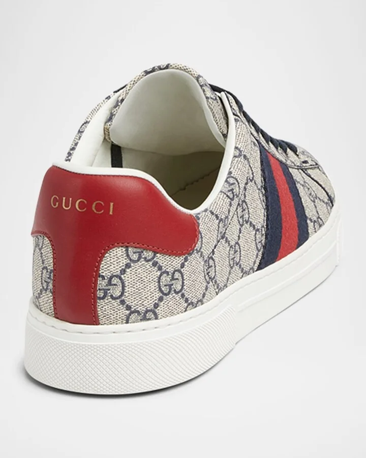 Men's Gucci Ace Low-Top Sneakers with Web - Image 6