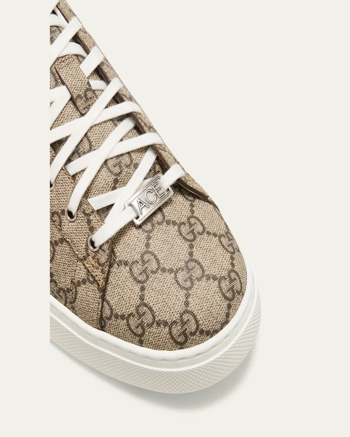 Men's Gucci Ace Low-Top Sneakers with Web - Image 3