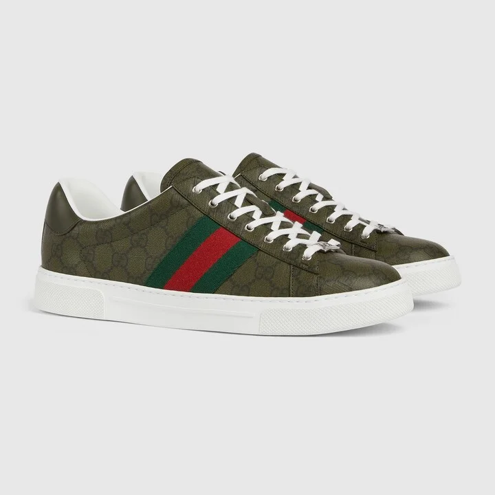 Men's Gucci Ace sneaker with Web - Image 2
