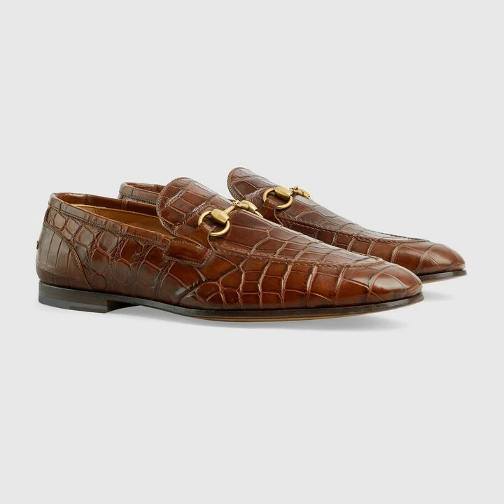 Men's Gucci Jordaan crocodile loafer - Image 2