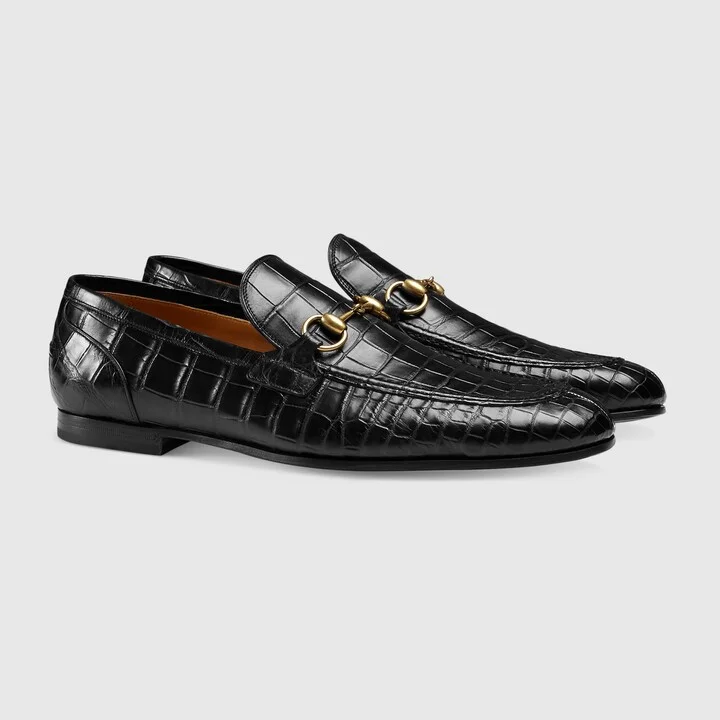 Men's Gucci Jordaan crocodile loafer - Image 2