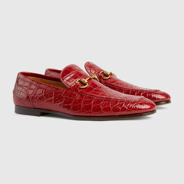 Men's Gucci Jordaan crocodile loafer - Image 2