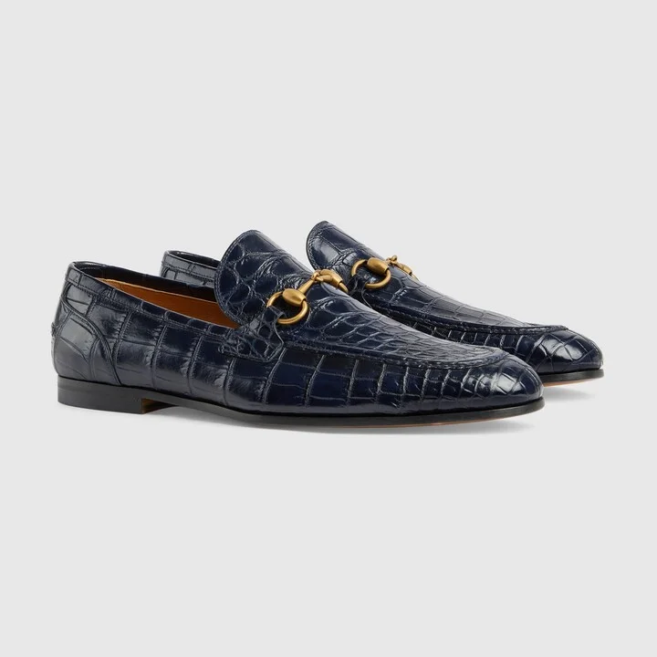 Men's Gucci Jordaan crocodile loafer - Image 2