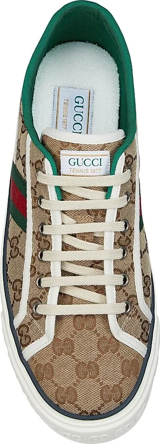 Men's Gucci Tennis 1977 Sneaker - Beige Ebony Multi - Size 9 - Image 5