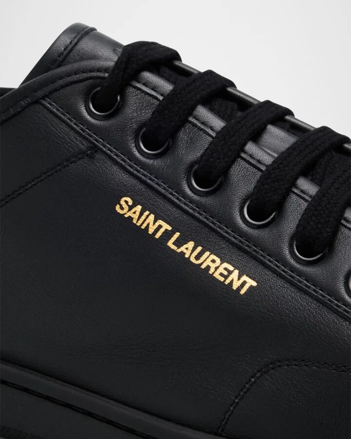 Men's Gym Leather Low-Top Sneakers - Image 4