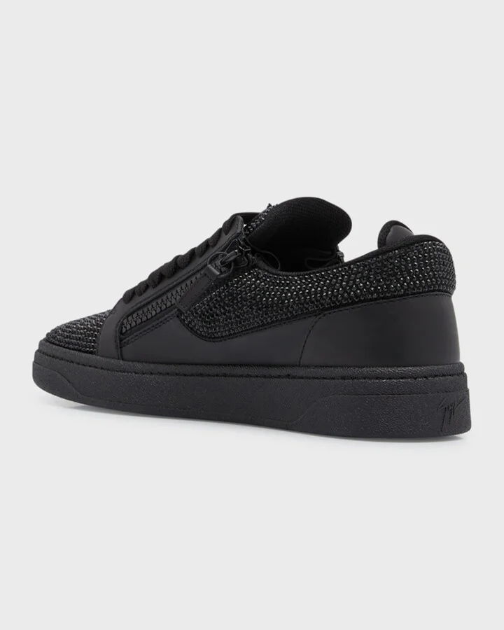 Men's GZ 94 Crystal Leather Low Top Sneakers - Image 4
