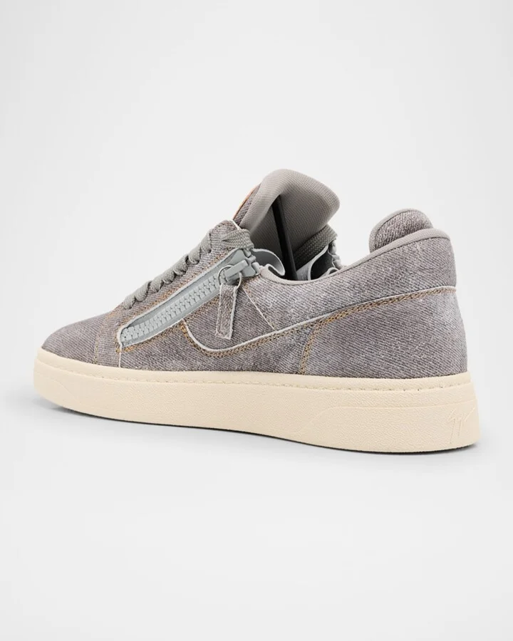 Men's GZ 94 Denim Low-Top Sneakers - Image 2