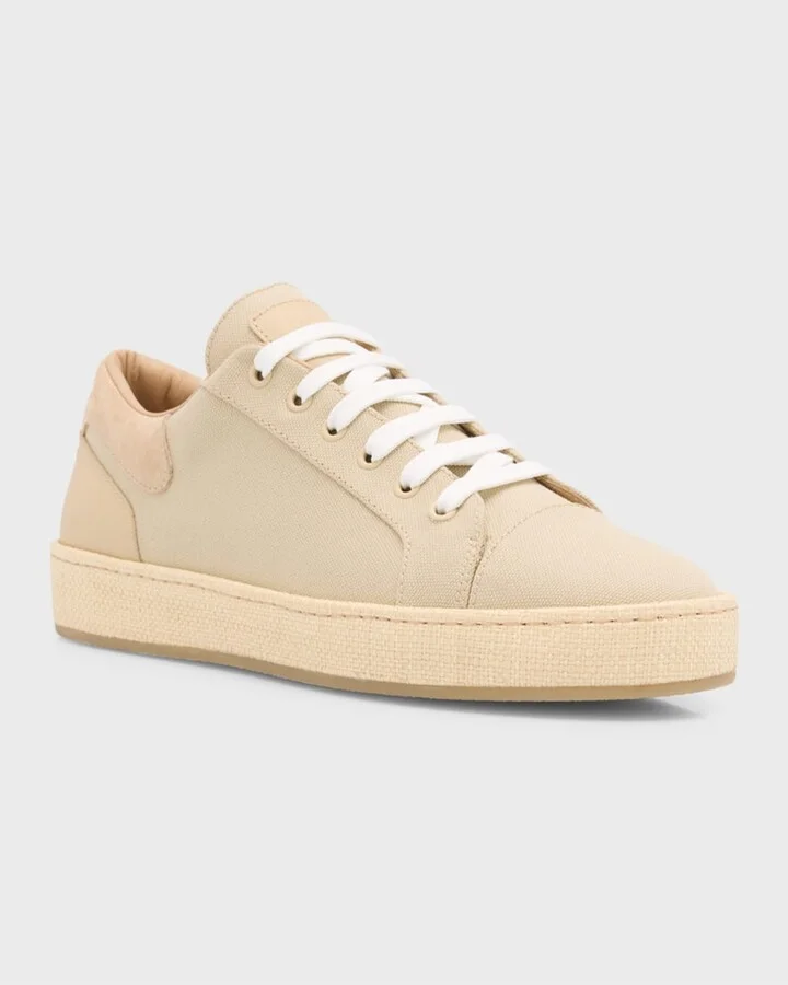 Men's Gz-City Textile and Leather Low-Top Sneakers - Image 4