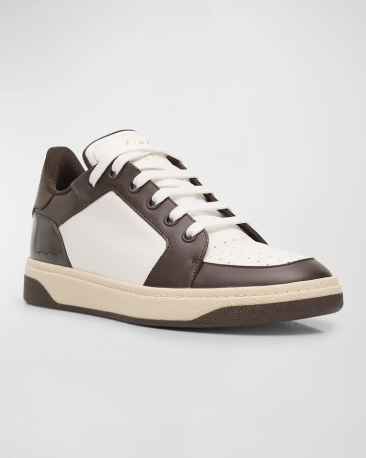 Men's Gz94 Bicolor Leather High-Top Sneakers - Image 3
