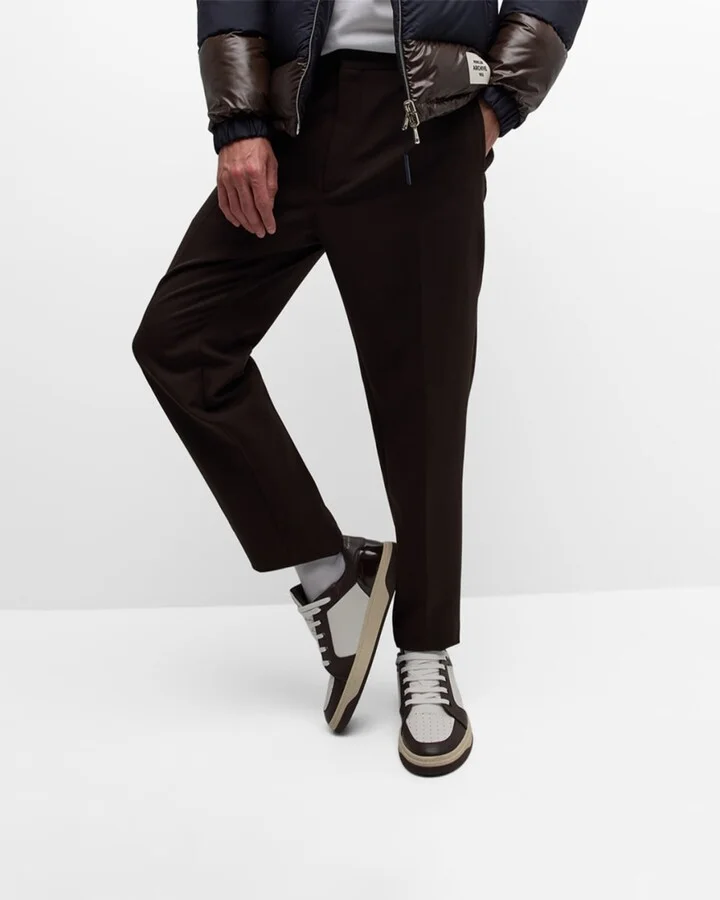 Men's Gz94 Bicolor Leather High-Top Sneakers - Image 5