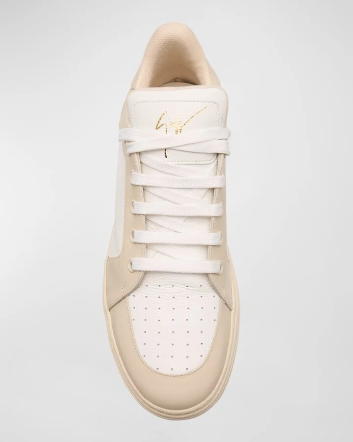 Men's Gz94 Bicolor Leather High-Top Sneakers - Image 8