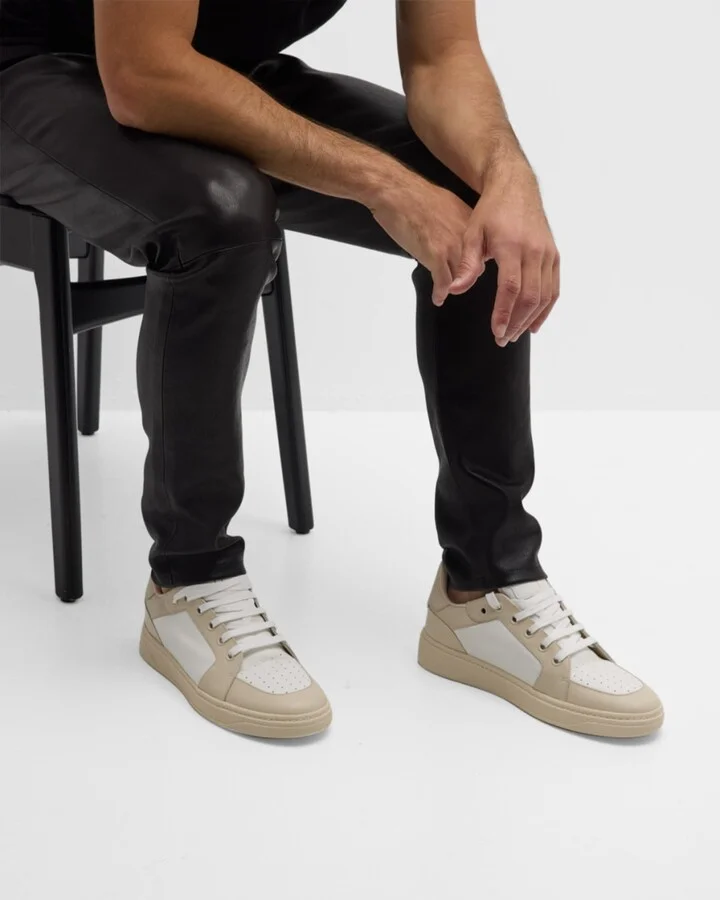 Men's Gz94 Bicolor Leather High-Top Sneakers - Image 10
