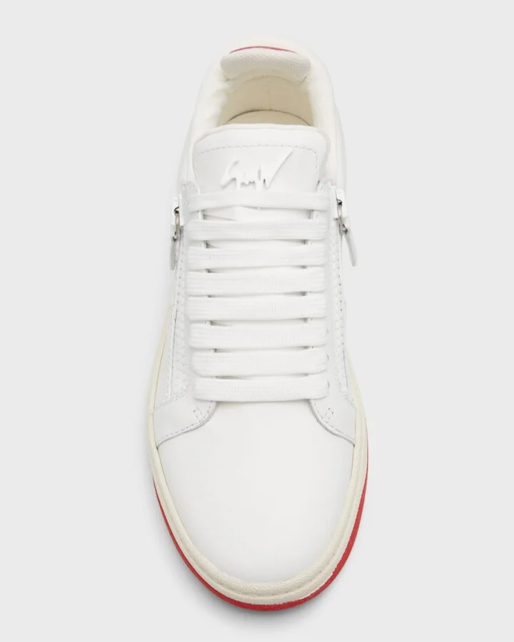 Men's GZ94 Leather Low Top Sneakers - Image 4