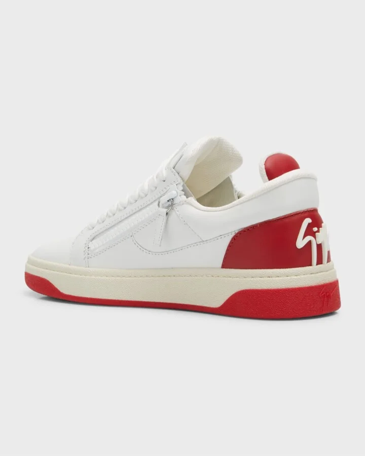 Men's GZ94 Leather Low Top Sneakers - Image 7