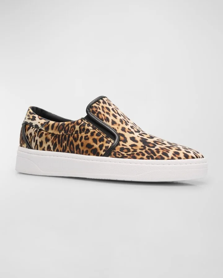 Men's Gz94 Printed Silk and Leather Slip-On Sneakers - Image 8