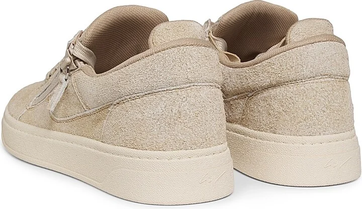 Men's GZ94 Suede Low-Top Sneakers - Cream - Size 7.5 - Image 3
