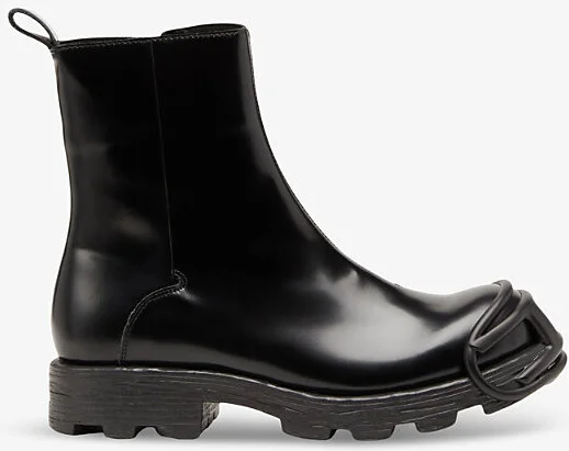 Mens H0015 D-Hammer BT Zip D Toe-Guard Leather Chelsea Boots Eur 44 / 10 Uk Men