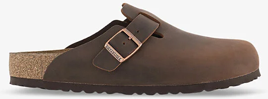 Mens Habana Boston Logo-Embossed Leather Clogs Eur 41 / 7 Uk Men