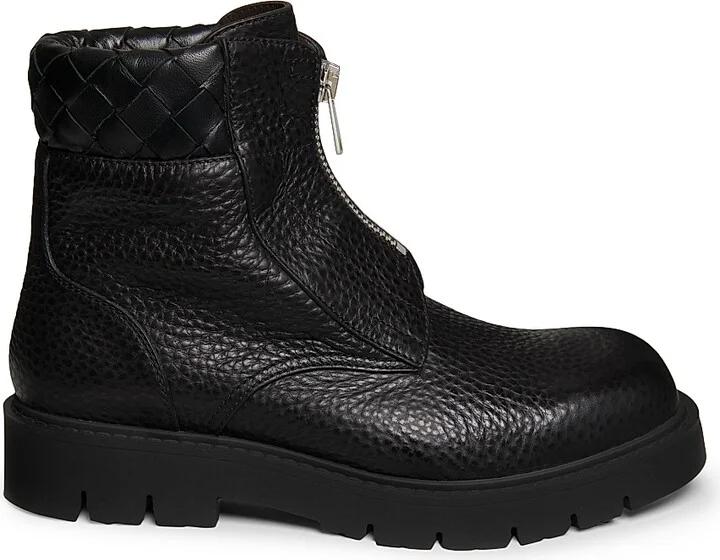 Men's Haddock Intrecciato Ankle Boots - Black - Size 7