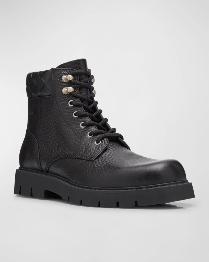 Men's Haddock Leather Lace-Up Ankle Boots - Image 3