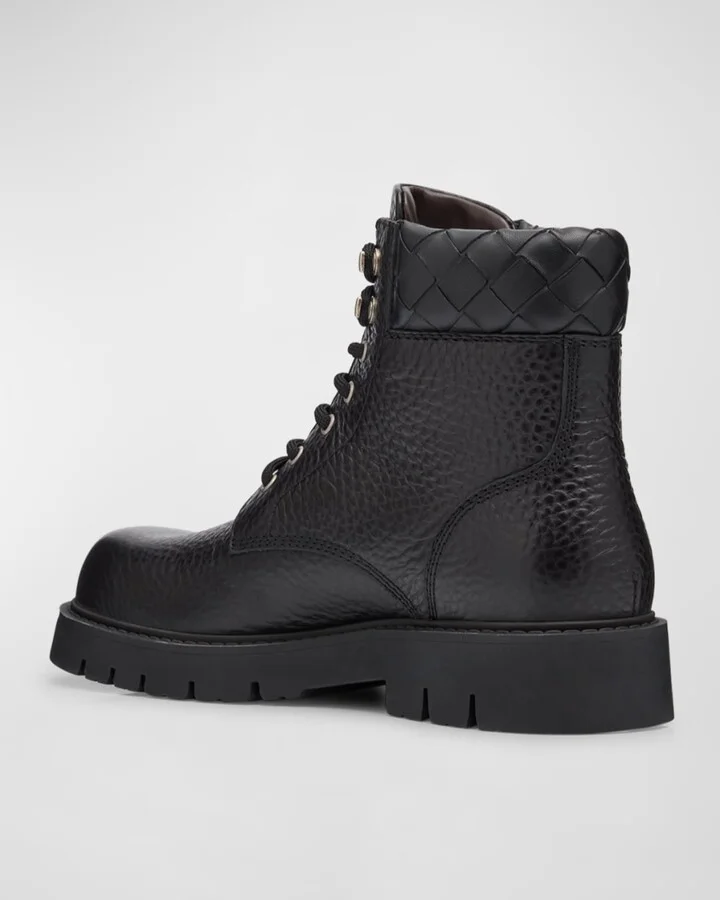 Men's Haddock Leather Lace-Up Ankle Boots - Image 4