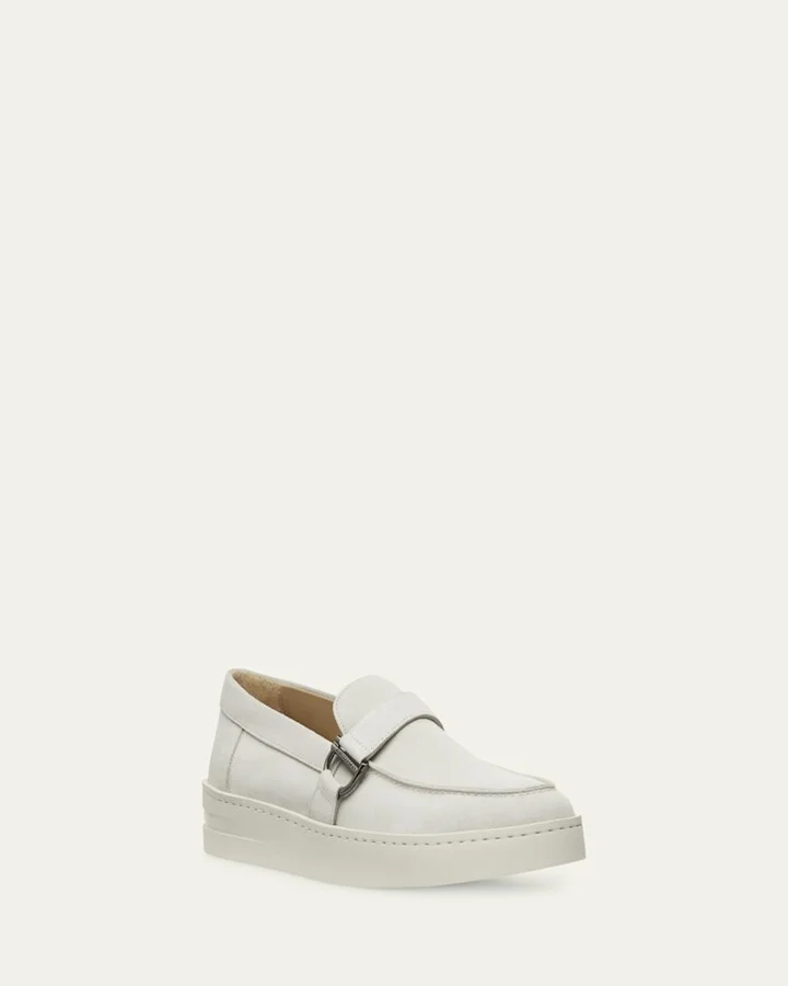 Men's Hamptons Suede Buckle Loafers - Image 3