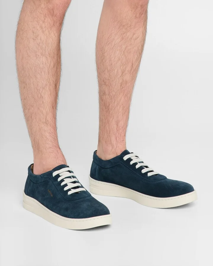 Men's Hamptons Suede Low-Top Sneakers - Image 4