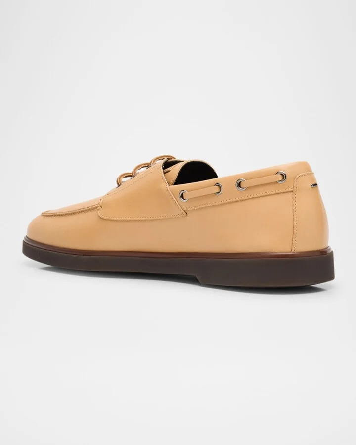 Men's Harbour Leather Boat Shoes - Image 9