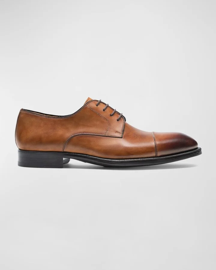 Men's Harlan Rubber Sole Leather Derby Shoes