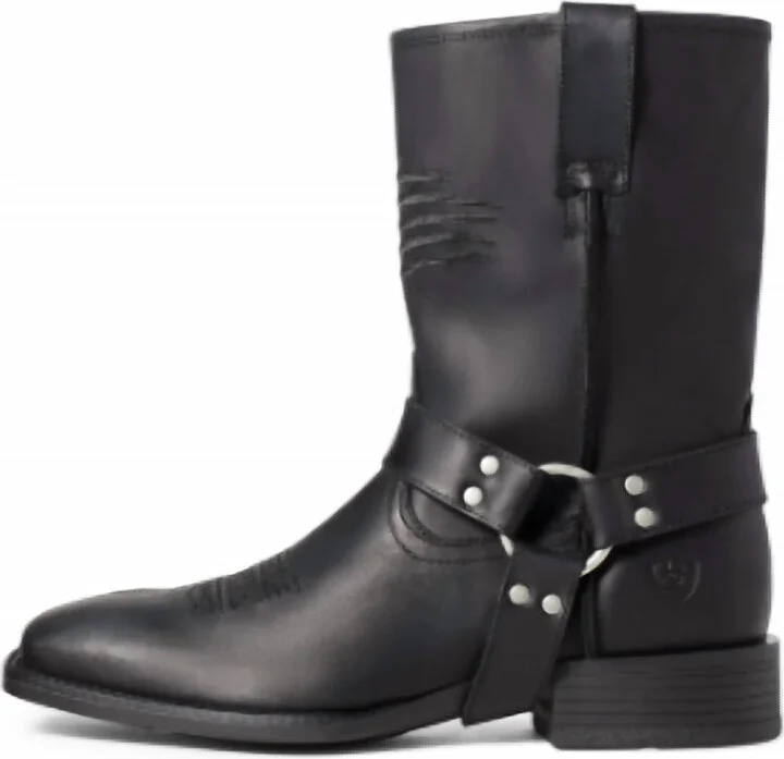 Men's Harness Patriot Ultra Western Boots In Black