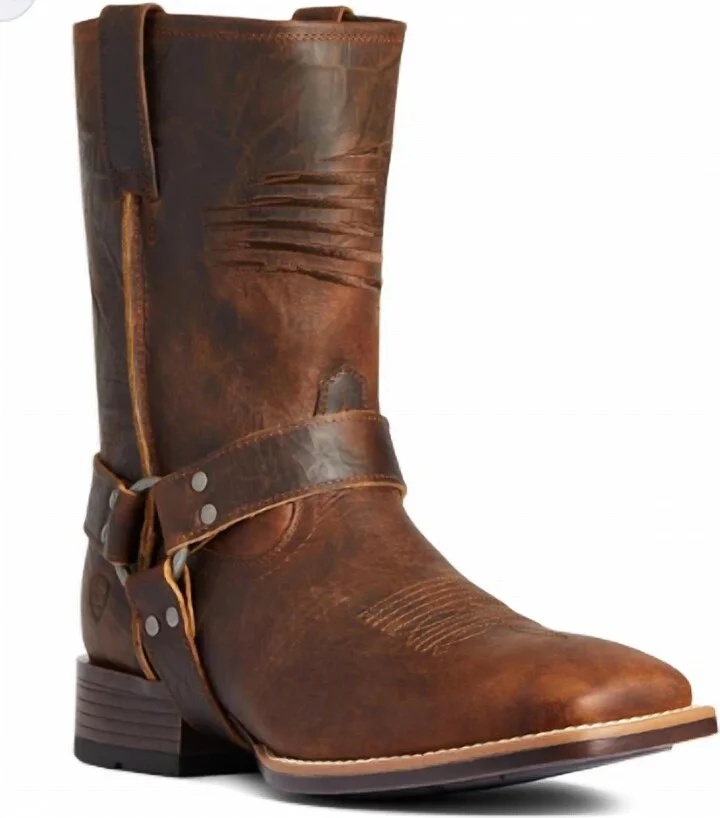 Men's Harness Patriot Ultra Western Boots In Brown