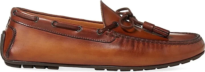 Men's Harold Tassel Driver Loafers - Tan - Size 12