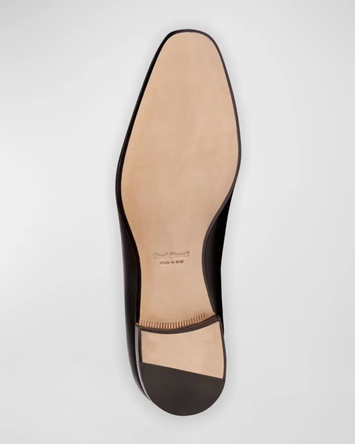 Men's Harrier Round-Toe Leather Formal Slippers - Image 2