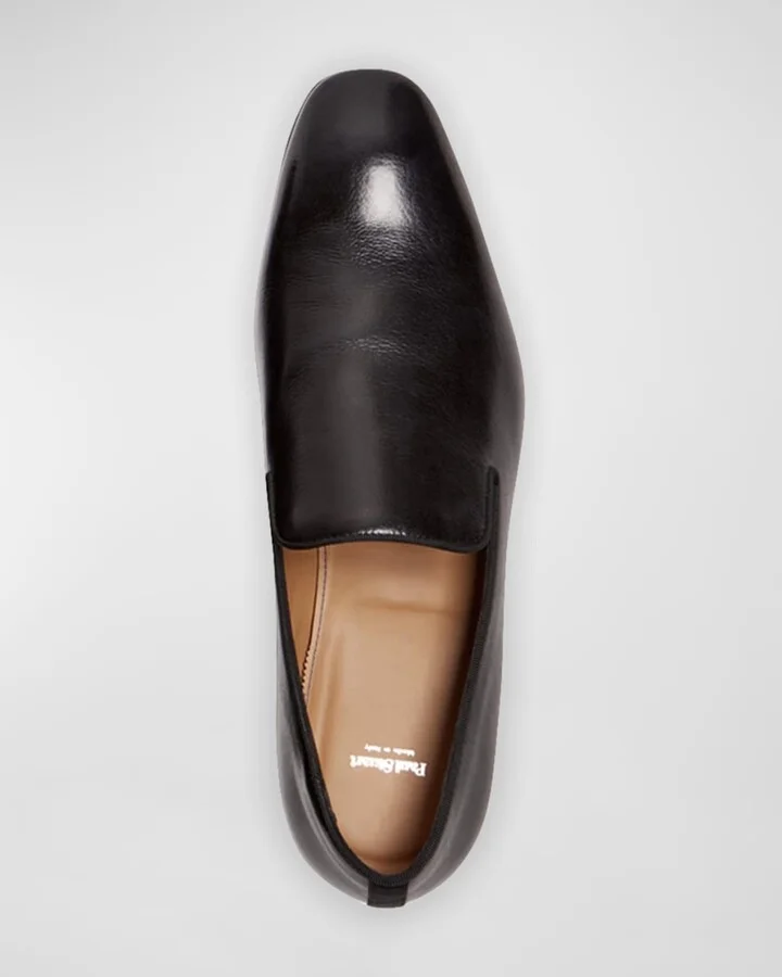 Men's Harrier Round-Toe Leather Formal Slippers - Image 4