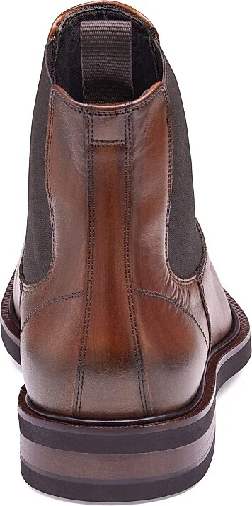 Men's Hartley Leather Chelsea Boots - Brown - Size 8 - Image 3