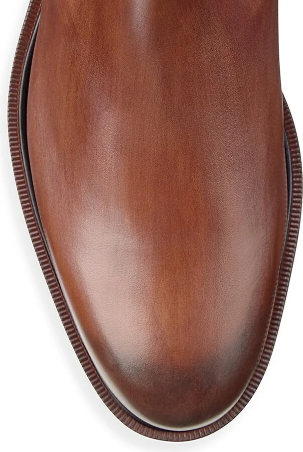 Men's Hartley Leather Chelsea Boots - Brown - Size 8 - Image 4