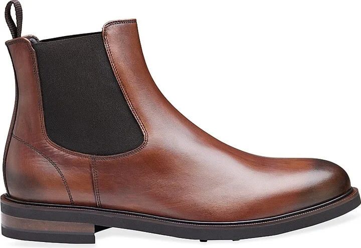 Men's Hartley Leather Chelsea Boots - Brown - Size 8