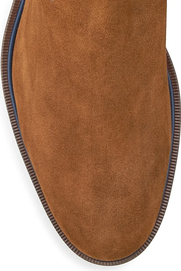 Men's Hartley Suede Chelsea Boots - Snuff - Size 8 - Image 4