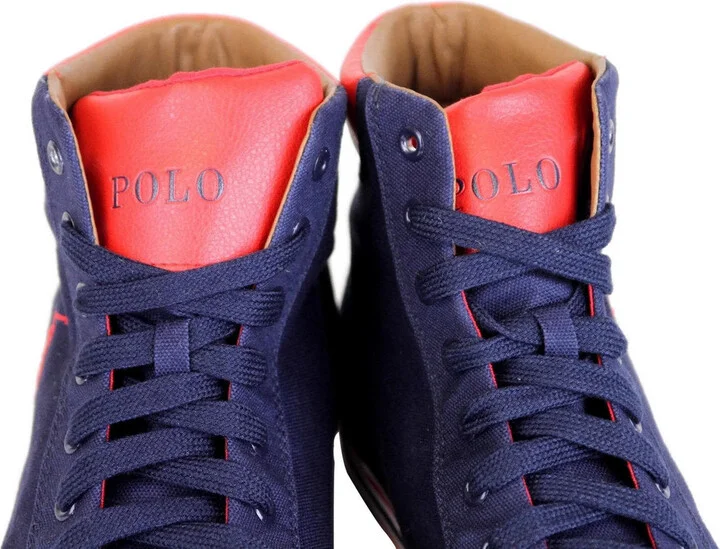Men's Harvey Canvas High Top Sneaker With Logo - Image 3