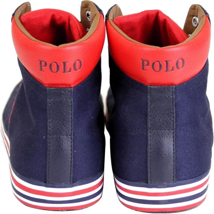 Men's Harvey Canvas High Top Sneaker With Logo - Image 5
